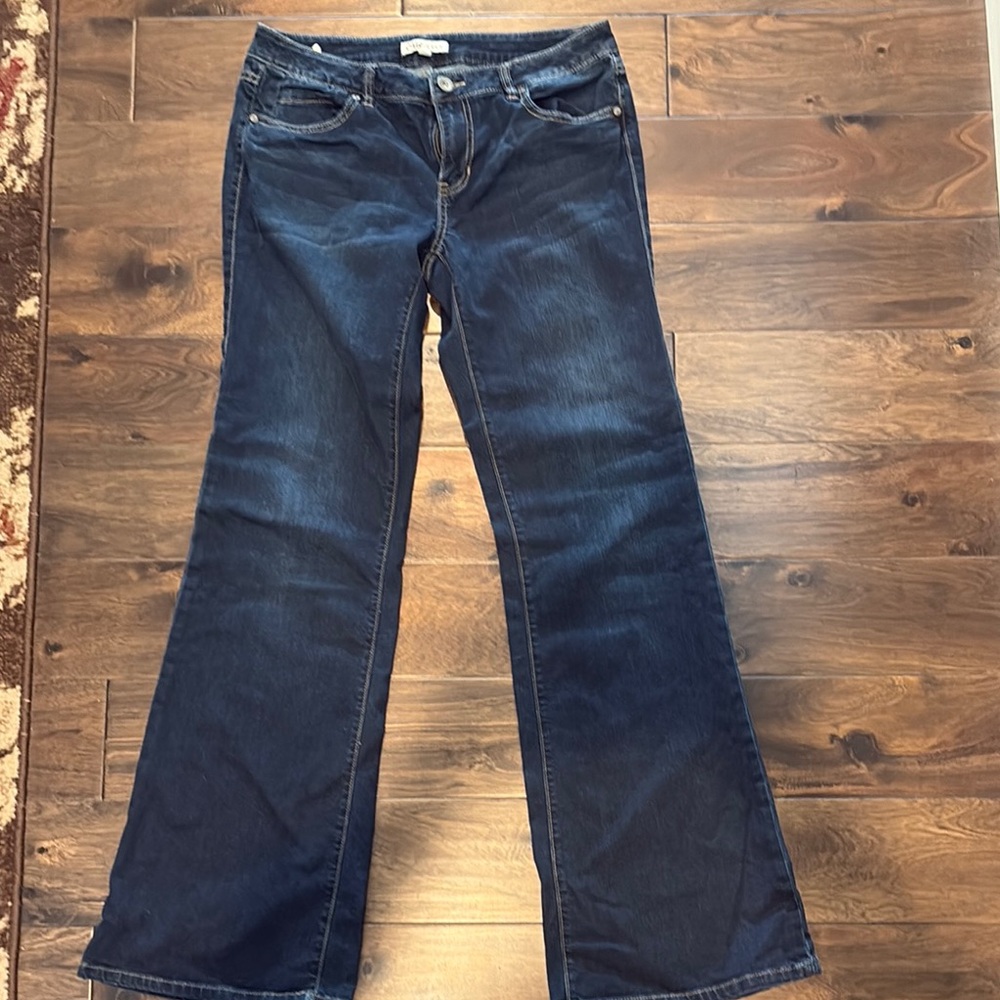 CAbi Blue Flare Wide Leg Jeans